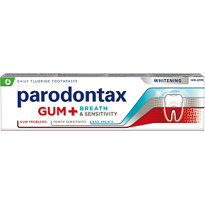 Parodontax Gum + Breath & Sensitivity Whitening zubní pasta s fluoridem, 75 ml