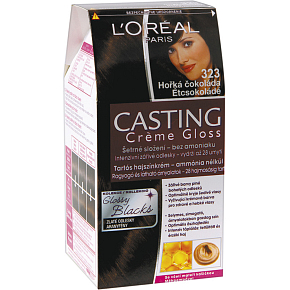 L'Oréal Casting Crème Gloss barva na vlasy hořká čokoládová 323