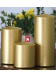 Lima Metal Serie svíčka zlatá válec 80 x 100 mm 1 kus