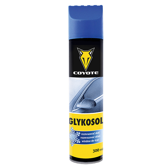 Coyote Glykosol rozmrazovač skel se škrabkou sprej 300 ml