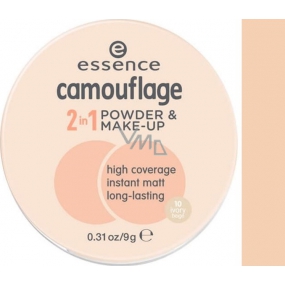 Essence Camouflage 2v1 pudr a make-up 10 Ivory Beige 9 g