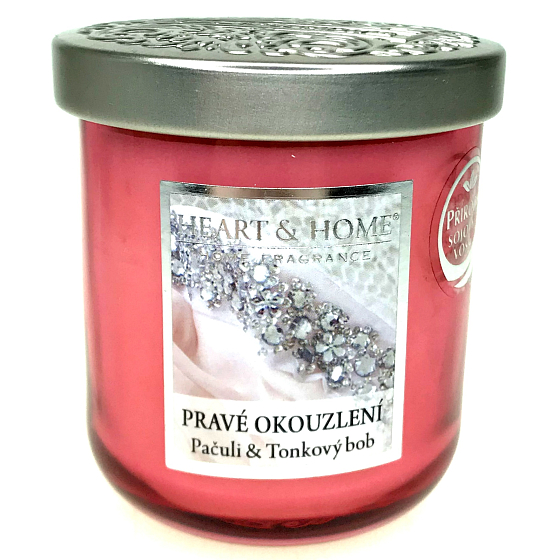Heart & Home Pravé okouzlení Sojová vonná svíčka střední hoří až 30 hodin 115 g