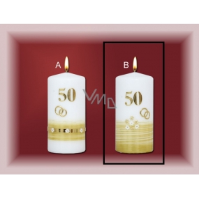 Lima Jubilejní 50 let svíčka Zlatá svatba Motiv B, 70 x 150 mm 1 kus
