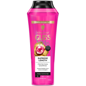 Gliss Kur Supreme Length šampon na dlouhé vlasy náchylné k poškození a mastným kořínkům 250 ml