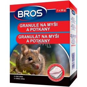 Bros Granule na myši a potkany 7 x 20 g