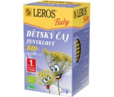 Leros Baby Bio Fenyklový bylinný čaj pro děti 20 x 1,5 g