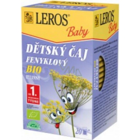 Leros Baby Bio Fenyklový bylinný čaj pro děti 20 x 1,5 g