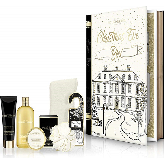 Baylis & Harding Sladká mandarinka a Grapefruit pěna do koupele 300 ml + toaletní mýdlo 150 g + tělové mléko 130 ml + tělové máslo 100 ml + ponožky + žínka + visačka na dveře, kosmetická sada