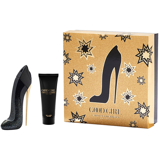 Carolina Herrera Good Girl Supreme parfémovaná voda pro ženy 50 ml + tělové mléko 75 ml, dárková sada