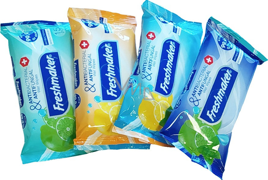 Freshmaker Antibakteriální vlhčené ubrousky 15 kusů - VMD drogerie a ...