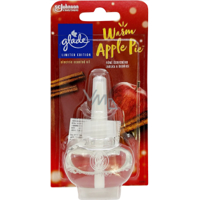 Glade Warm Apple Pie s vůní červeného jablka a skořice tekutá náplň do elektrického osvěžovače vzduchu 20 ml