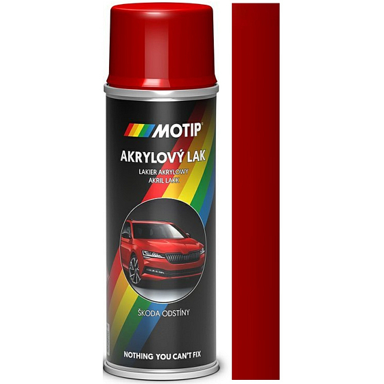 Motip Škoda Akrylový autolak sprej 8151 Červená corrida 200 ml