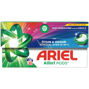 Ariel All in 1 Pods Color gelové kapsle na barevné prádlo 30 dávek