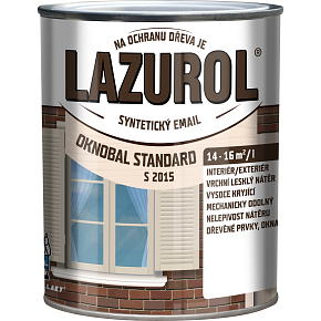LAZUROL Oknobal Standard barva na okna S2015, bílá, 600 ml LAZUROL Oknobal Standard barva na okna S2015, bílá, 600 ml