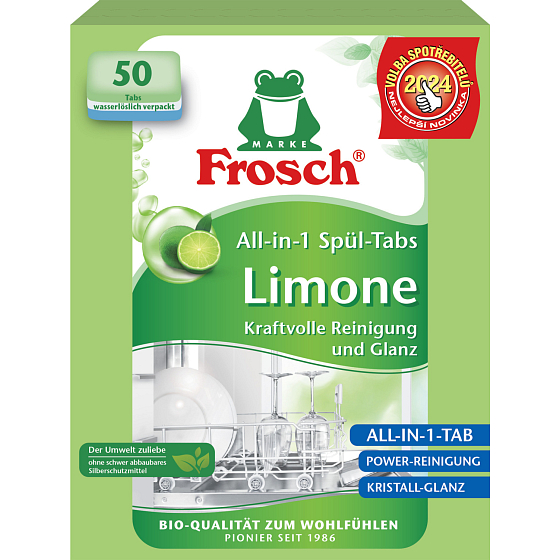 Frosch Eko All-in-1 Citron tablety do myčky, 50 ks