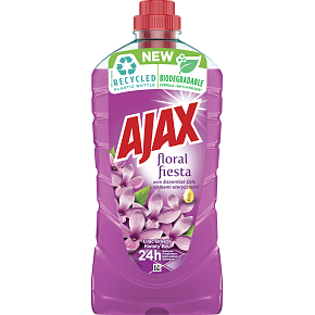 Ajax na podlahy a povrchy Floral Fiesta Lilac Breeze univerzální čistící prostředek, šeřík, 1 l