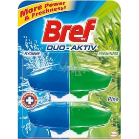 Bref Duo Aktiv Borovice WC gel náhradní náplň 2 x 50 ml