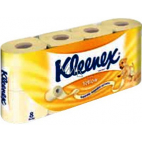 Kleenex Yellow toaletní papír 2 vrstvý 8 rolí žlutý 180 útržků