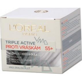 Loreal Paris Triple Active 55+ Vyživující krém s oleji proti vráskám 50 ml