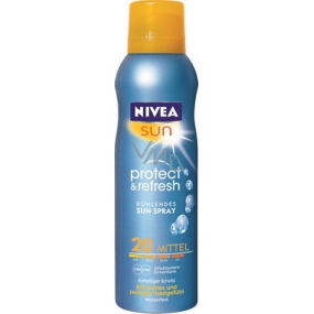 Nivea Sun Protect & Refresh OF20+ chladivý neviditelný sprej na opalování 200 ml