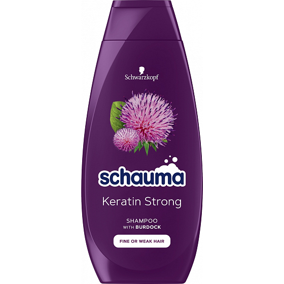 Schauma Keratin Strong posilující šampon pro jemné nebo slabé vlasy 400 ml