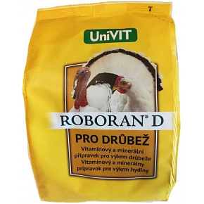 Roboran D přísada do krmiva pro slepice, kuřata, krůty, perličky, kachny a husy, 1 kg