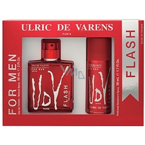 Ulric de Varens UDV Flash for Men toaletní voda 60 ml + deodorant sprej 50 ml, dárková sada
