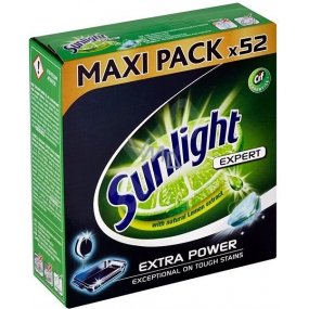 Sunlight Expert All in 1 Extra Power tablety do myčky nádobí 52 kusů