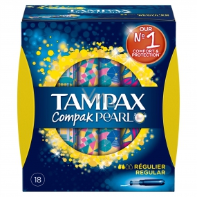 Tampax Compak Pearl Regular dámské tampony s aplikátorem 18 kusů