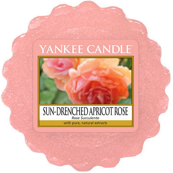 Yankee Candle Sun Drenched Apricot Rose - Vyšisovaná meruňková růže vonný vosk do aromalampy 22 g