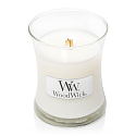 WoodWick Magnolia - Magnólie vonná svíčka s dřevěným knotem a víčkem sklo malá 85 g