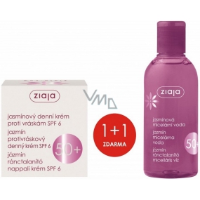 Ziaja Jasmín SPF 6 denní krém proti vráskám 50 ml + Jasmín 50+ micelární voda 200 ml, duopack