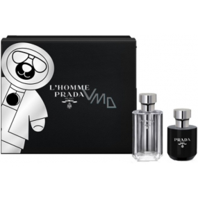 Prada L Homme Prada toaletní voda pro muže 50 ml + sprchový gel 100 ml, dárková sada