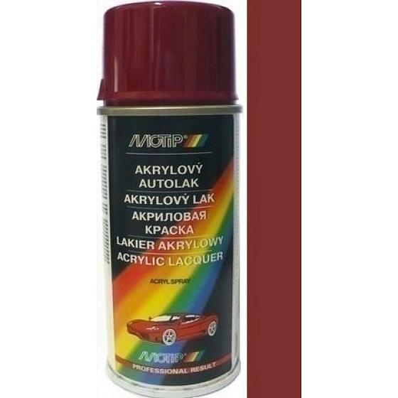Motip Škoda Akrylový autolak sprej SD 9885 Červená hot chilli metalíza 150 ml
