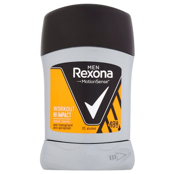 Rexona Men WorkOut Hi-Impac tuhý antiperspirant deodorant stick s 48hodinovým účinkem pro muže 50 ml