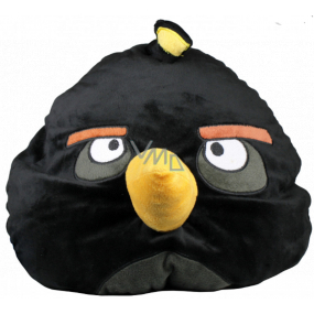 Angry Birds Relaxační polštář černý 38 × 33 × 31 cm