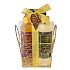 Salsa Collection Granátové jablko a Růžová voda pěna do koupele 200 ml + tělové mléko 200 ml + sůl do koupele 150 ml, 3dílný dárkový set zlatý koš