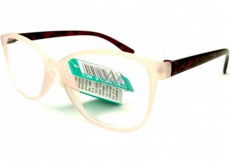 Berkeley Čtecí dioptrické brýle +3,0 plast bílé průhledné mat, vínové postranice 1 kus MC2191