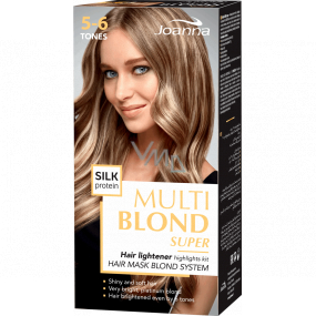 Joanna Multi Blond Super zesvětlovač na vlasy 5-6 tónů melír na vlasy s hedvábným proteinem
