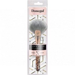 Donegal Foxy Floe Highlighter Brush kosmetický štětec se syntetickými sametovými štětinami na rozjasňovač 17 cm