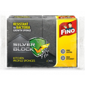 Fino Silver Block kuchyňská houbička profilovaná 2 kusy
