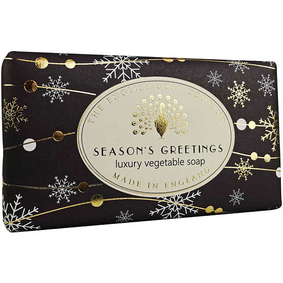 English Soap Pomeranč & Skořice vánoční přírodní parfémované toaletní mýdlo s bambuckým máslem 190 g