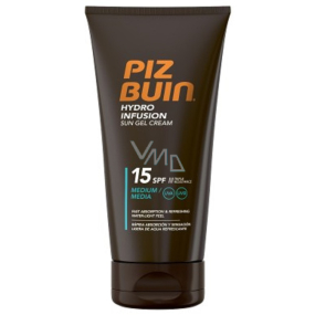 Piz Buin Hydroinfusion Sun SPF15 hydratační gelový opalovací krém 150 ml