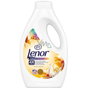 Lenor Color 2v1 Gold Orchid tekutý prací gel na barevné prádlo 18 dávek 900 ml