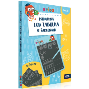 Albi Kvído Průhledná LCD tabulka se šablonami, věk 5+