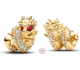 Charm Sterlingové stříbro 925 Čínský rok draka, korálek na náramek znamení