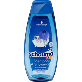 Schauma Blueberry - Borůvky 2v1 šampon na vlasy a sprchový gel pro děti 400 ml