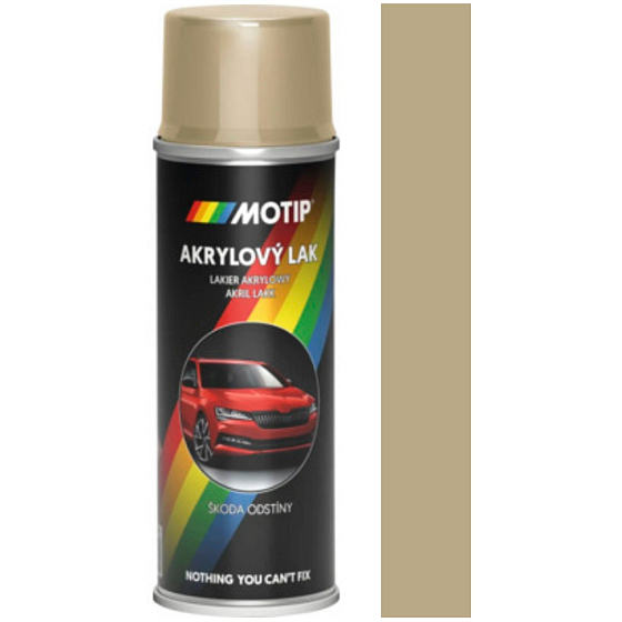Motip Škoda Akrylový autolak sprej 9201 Béžová Sahara metalíza 200 ml