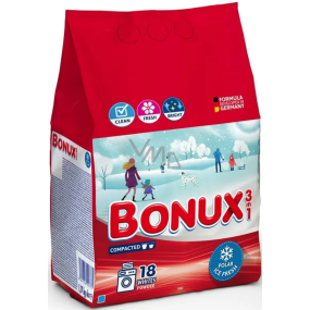 Bonux White Polar Ice Fresh 3v1 prací prášek na bílé prádlo 18 dávek 1,17 kg