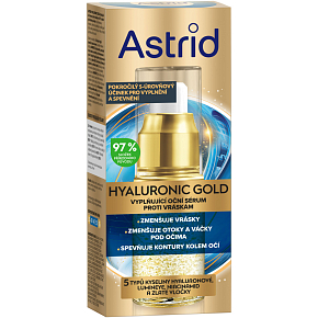 Astrid  Hyaluronic Gold oční sérum, 15 ml